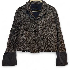 Giorgio Armani Women's Wool/Silk Brocade Blazer